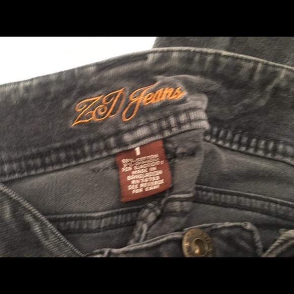 ZD Jeans black/gray cords, size 1 - Picture 2 of 3